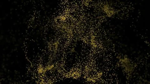 Vortex flows of particles on black background. Design. Bright stream of luminous イラスト素材