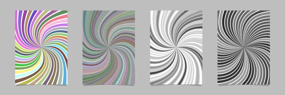 Vortex flyer background template set Stockillustratie