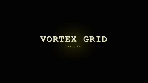 Vortex Grid Abstract Background Loop - Dark Sci-Fi Digital Motion Graphic Stock Footage 331568234