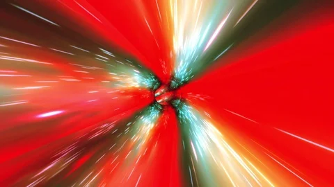 Vortex hyperspace tunnel wormhole time and space, Seamless loop Stock Footage 110905547