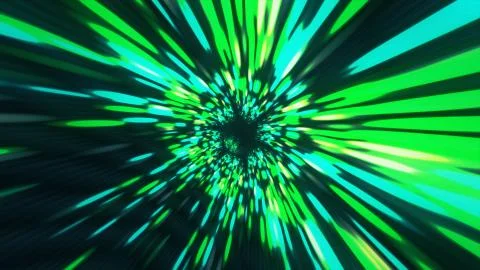 Vortex hyperspace tunnel wormhole time and space, warp science fiction Backgr Stock Illustration