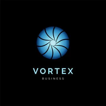 Vortex Icon Logo Design Template Stock Illustration