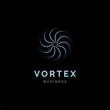 Vortex Icon Logo Design Template Stock Illustration