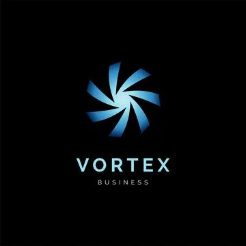 Vortex Icon Logo Design Template Stock Illustration