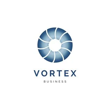 Vortex Icon Logo Design Template Stock Illustration