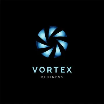 Vortex Icon Logo Design Template Stock Illustration
