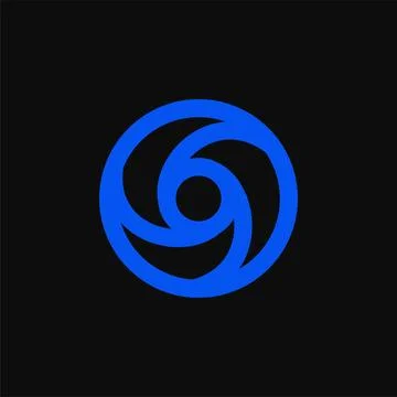 Vortex Icon Spiral Swirl Abstract Energy Motion Symbol Design Stock Illustration