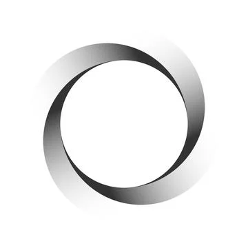Vortex icon symbol vector illustration of a circle gradient color on white .. Illustrazione stock