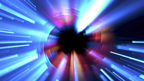 Vortex Light Particles VJ Loop Glowing Blue Red Animation Abstract Background Stock Footage 315518540