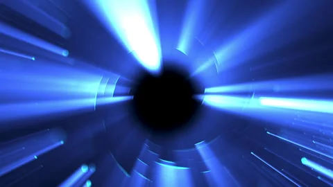 Vortex Light Particles VJ Loop Glowing Blue Animation Abstract Background Stock Footage 341952321