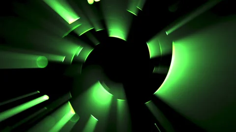 Vortex Light Rays Glowing Green Particles Loop Animation Abstract Background Stock Footage 322949123