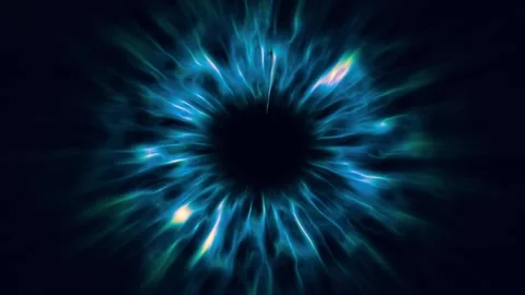 Vortex light tunnel, Blue lights in tunnel spiral wave vortex spiral. Stock Footage 263198574