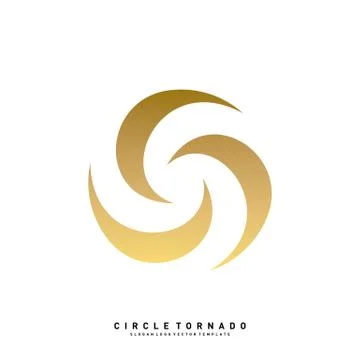 Vortex Logo Design Concept Vector. Hurricane Icon. Tornado Logo Symbol Illustrazione stock