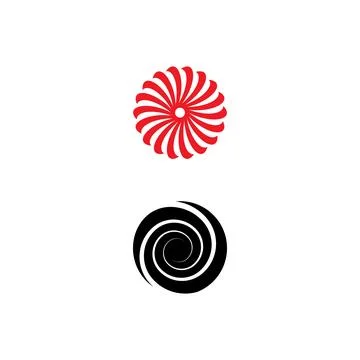 Vortex  Logo Template vector symbol Illustrazione stock