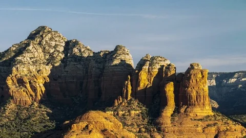 Vortex: Merry-Go-Round Rock during Sunset Video stock 70748329