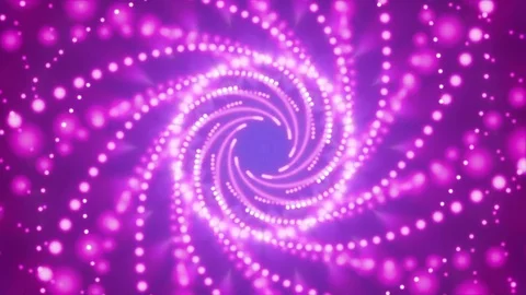Vortex motion particles, purple abstract background, loop Stock Footage 84643789