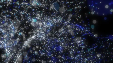 Vortex movement of colored bubbles in a liquid 1 Stock Footage 302476189