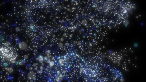 Vortex movement of colored bubbles in a liquid Stock Footage 302476316