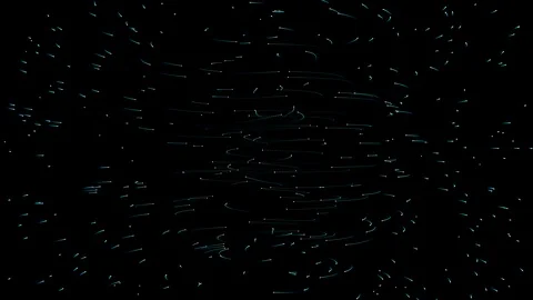 Vortex particles dancing in the space Stock Footage 114953489