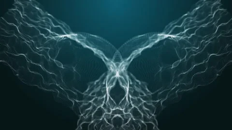 Vortex particles form demon like face Stock Footage 317376138