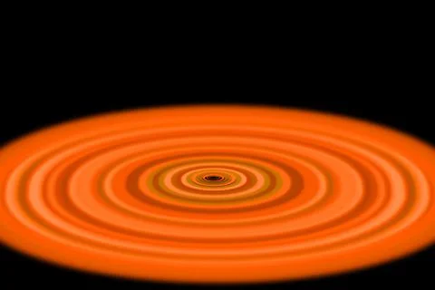 Vortex ring pattern digital CG background wallpaper Stock Illustration