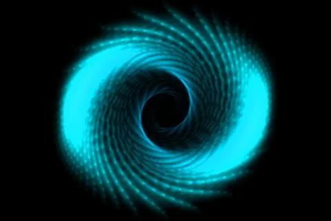 Vortex ring pattern digital CG background wallpaper Illustrazione stock