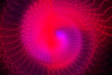 Vortex ring pattern digital CG background wallpaper Stock Illustration