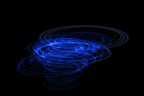 Vortex ring pattern digital CG background wallpaper Stock Illustration