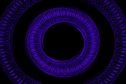 Vortex ring pattern digital CG background wallpaper Stock Illustration