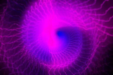 Vortex ring pattern digital CG background wallpaper Stock Illustration