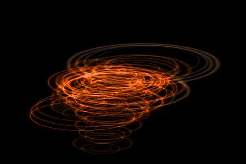 Vortex ring pattern digital CG background wallpaper Stock Illustration