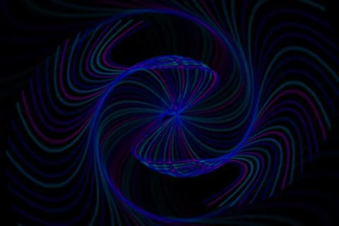 Vortex ring pattern digital CG background wallpaper Stock Illustration