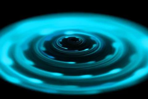 Vortex ring pattern digital CG background wallpaper Stock Illustration