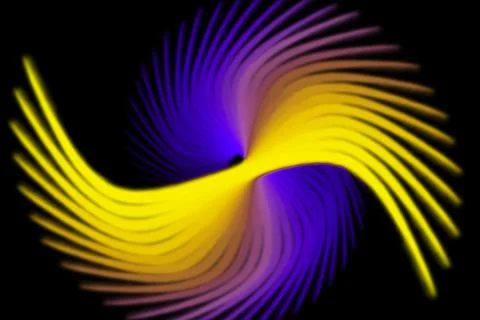 Vortex ring pattern digital CG background wallpaper Illustrazione stock