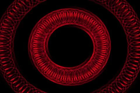 Vortex ring pattern digital CG background wallpaper Stock Illustration