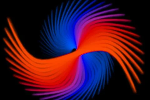 Vortex ring pattern digital CG background wallpaper Stock Illustration