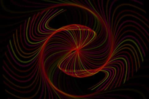 Vortex ring pattern digital CG background wallpaper Stock Illustration
