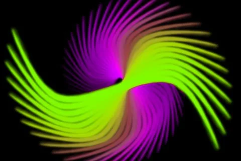 Vortex ring pattern digital CG background wallpaper Stock Illustration