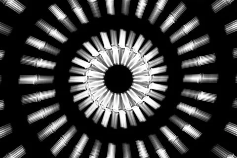 Vortex ring pattern digital CG background wallpaper Illustrazione stock