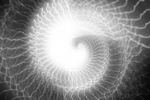 Vortex ring pattern digital CG background wallpaper Stock Illustration