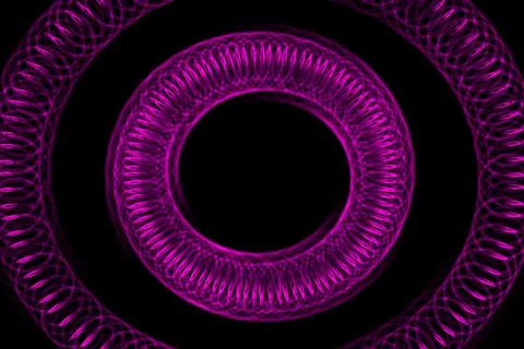 Vortex ring pattern digital CG background wallpaper Illustrazione stock