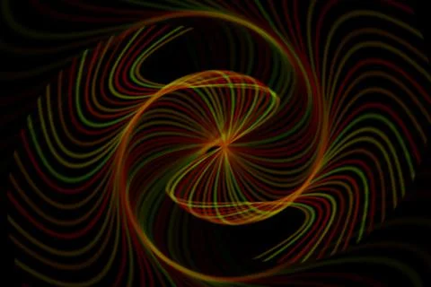 Vortex ring pattern digital CG background wallpaper Stock Illustration