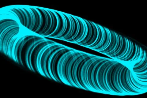 Vortex ring pattern digital CG background wallpaper Stock Illustration