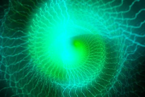 Vortex ring pattern digital CG background wallpaper Stock Illustration