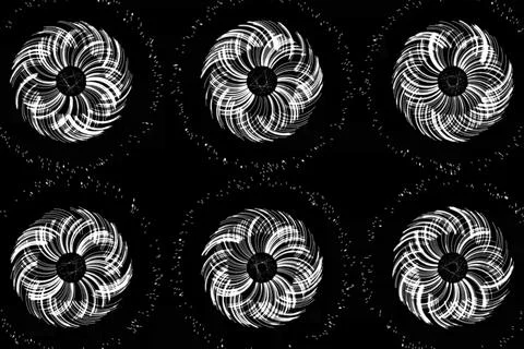 Vortex ring pattern digital CG background wallpaper Stock Illustration