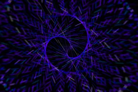 Vortex ring pattern digital CG background wallpaper Stock Illustration