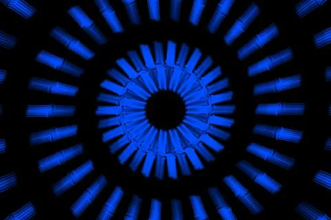 Vortex ring pattern digital CG background wallpaper Stock Illustration