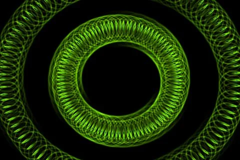 Vortex ring pattern digital CG background wallpaper Stock Illustration