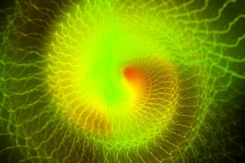 Vortex ring pattern digital CG background wallpaper Stock Illustration