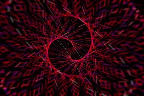 Vortex ring pattern digital CG background wallpaper Stock Illustration